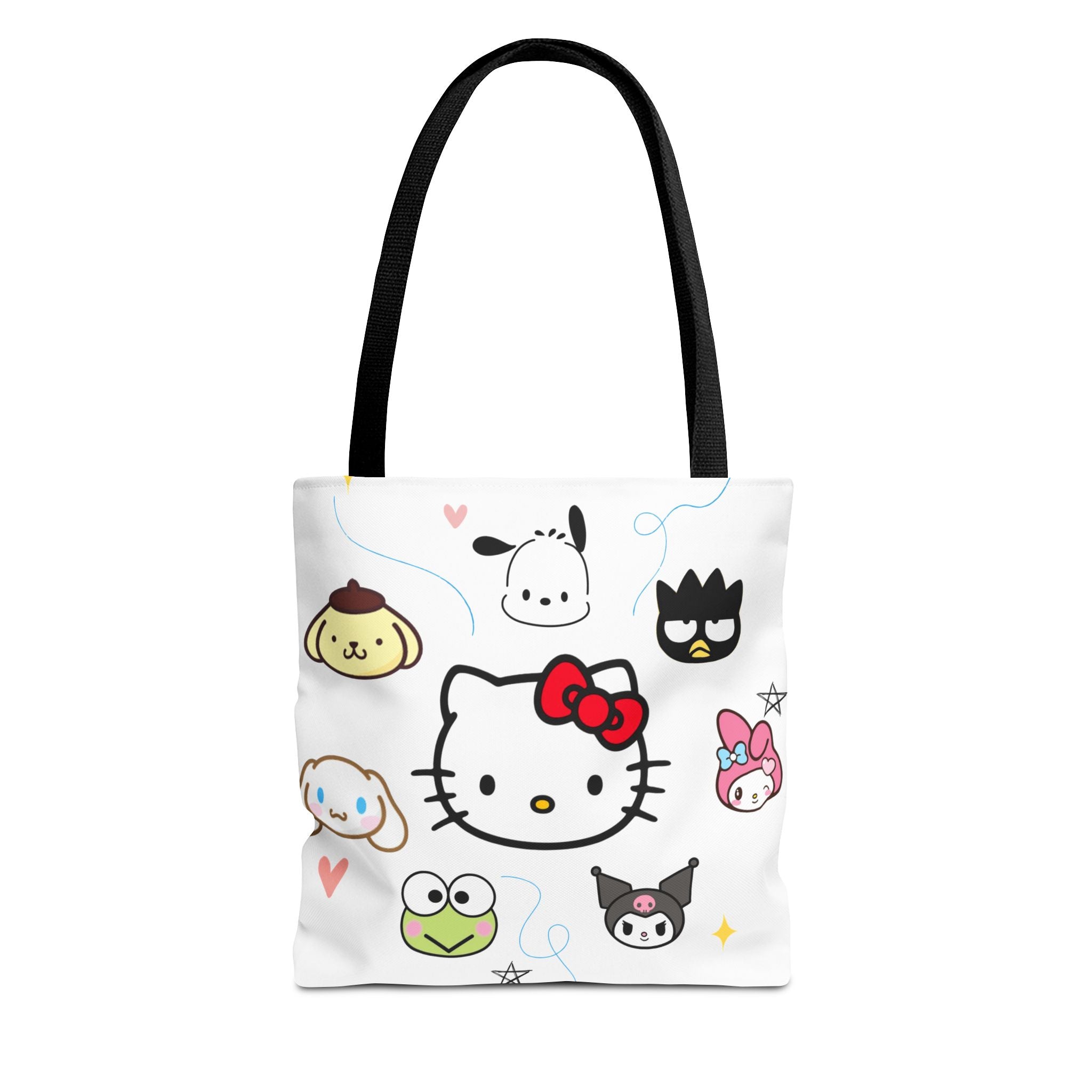 Hello Kitty Character Collage Tote Bag — Cute Sanrio AOP Shopper