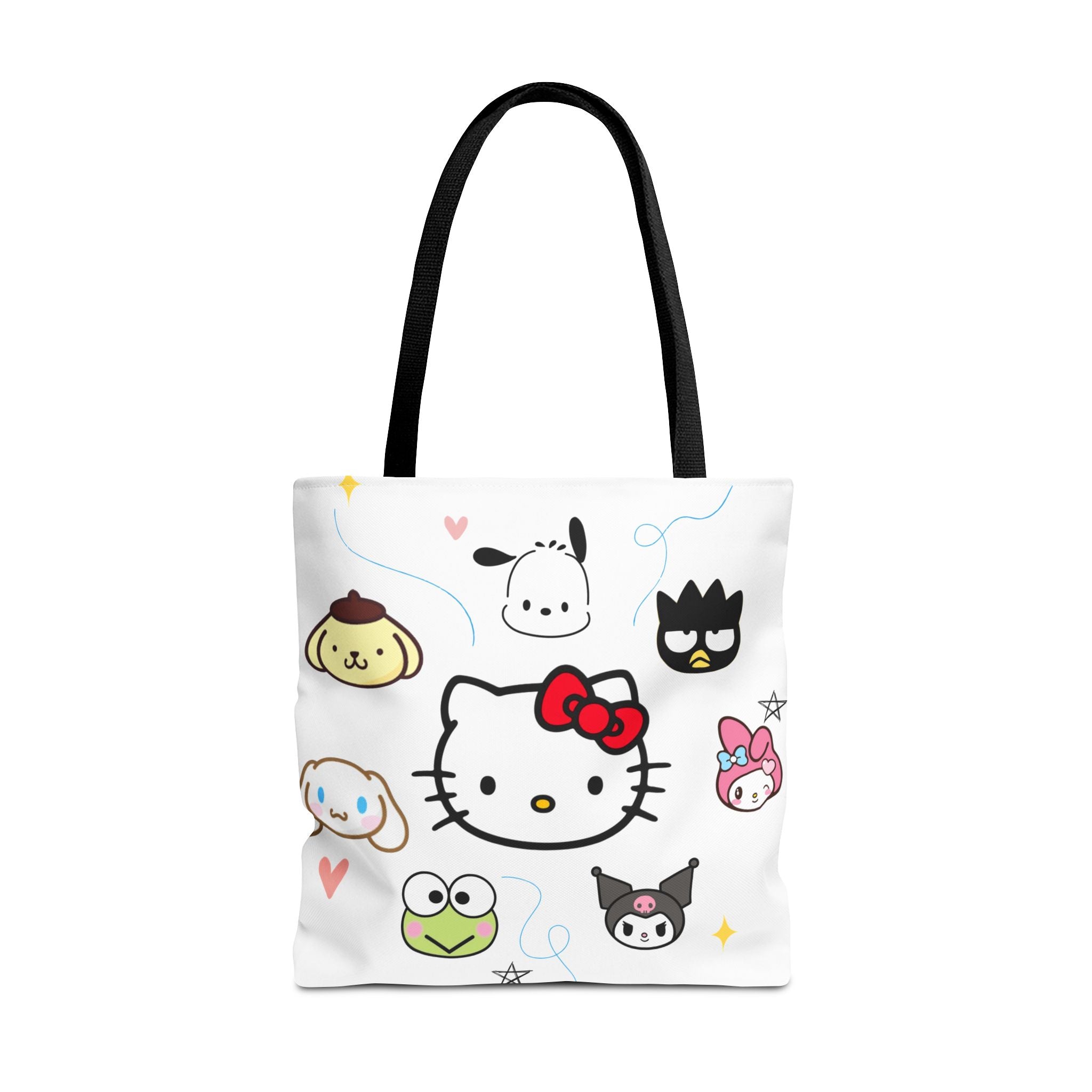 Hello Kitty Character Collage Tote Bag — Cute Sanrio AOP Shopper