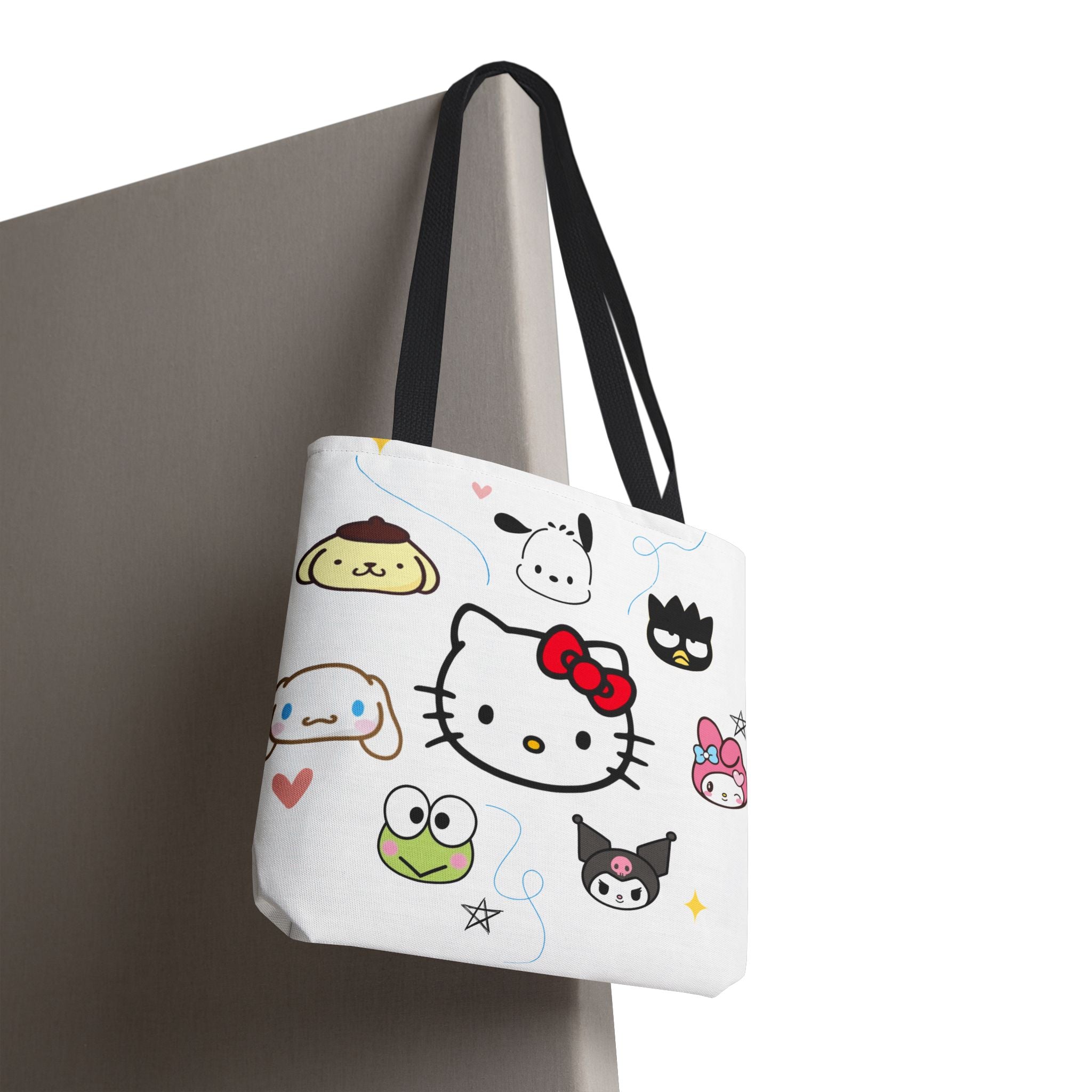 Hello Kitty Character Collage Tote Bag — Cute Sanrio AOP Shopper