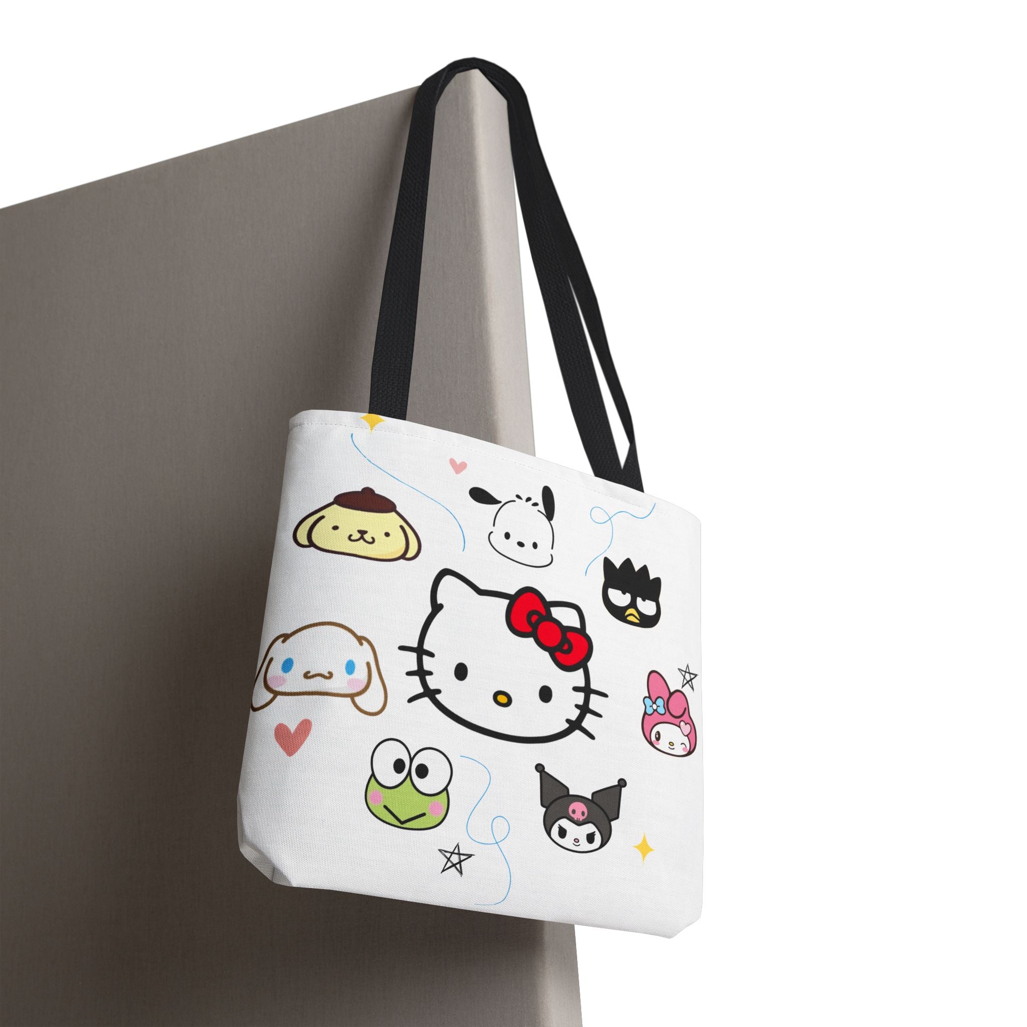 Hello Kitty Character Collage Tote Bag — Cute Sanrio AOP Shopper