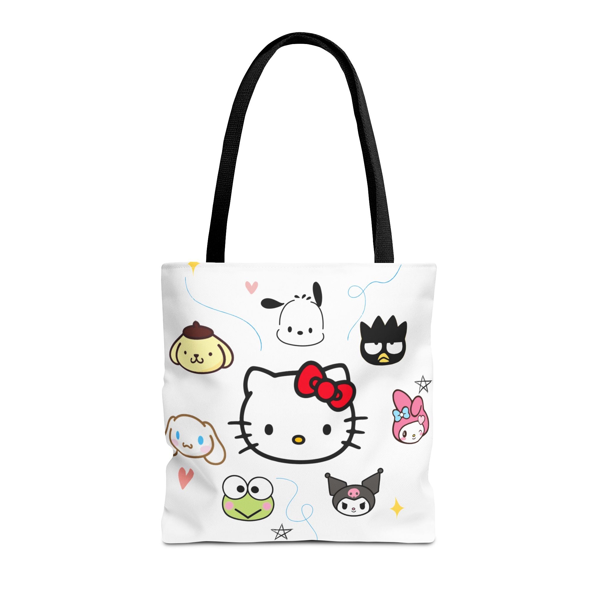 Hello Kitty Character Collage Tote Bag — Cute Sanrio AOP Shopper