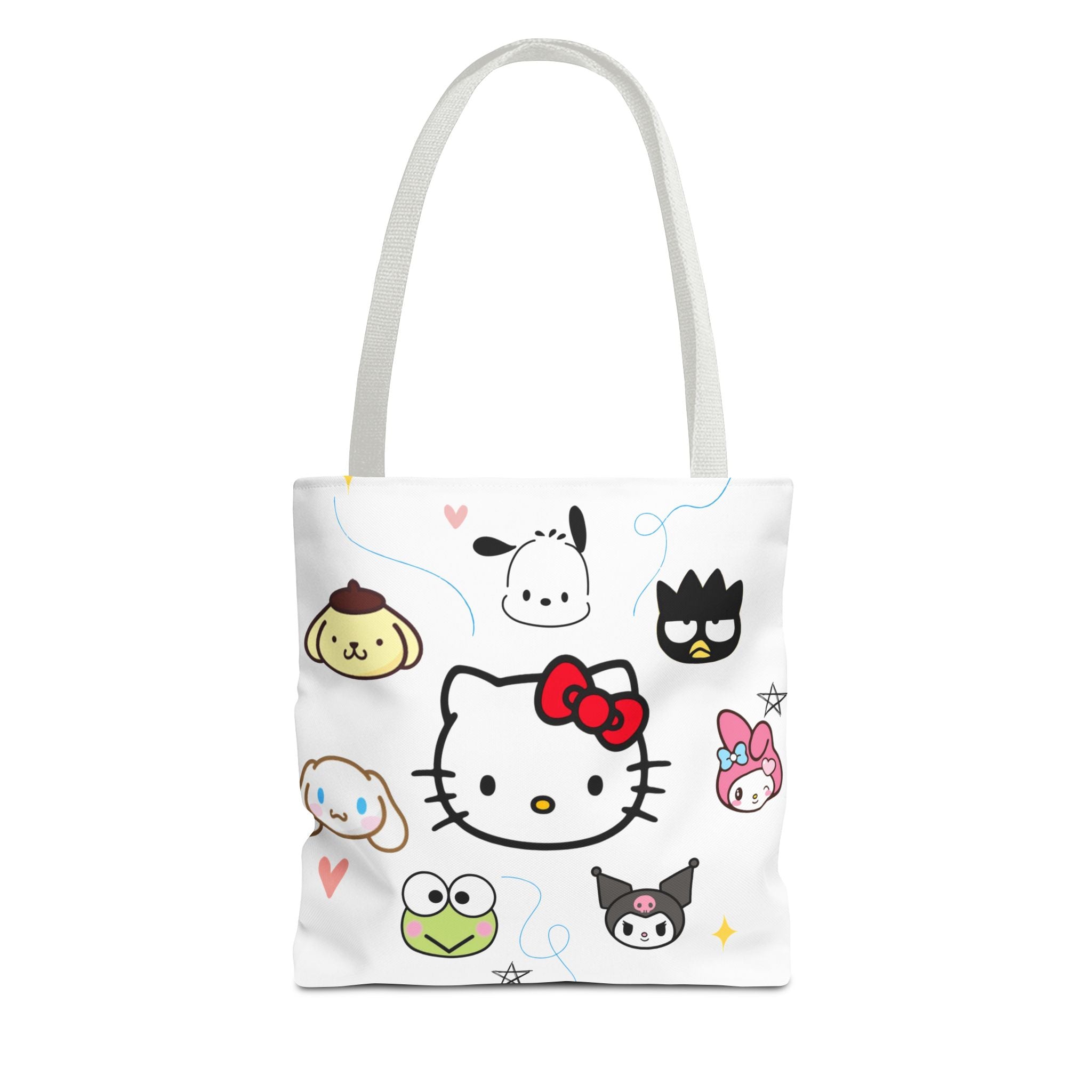 Hello Kitty Character Collage Tote Bag — Cute Sanrio AOP Shopper