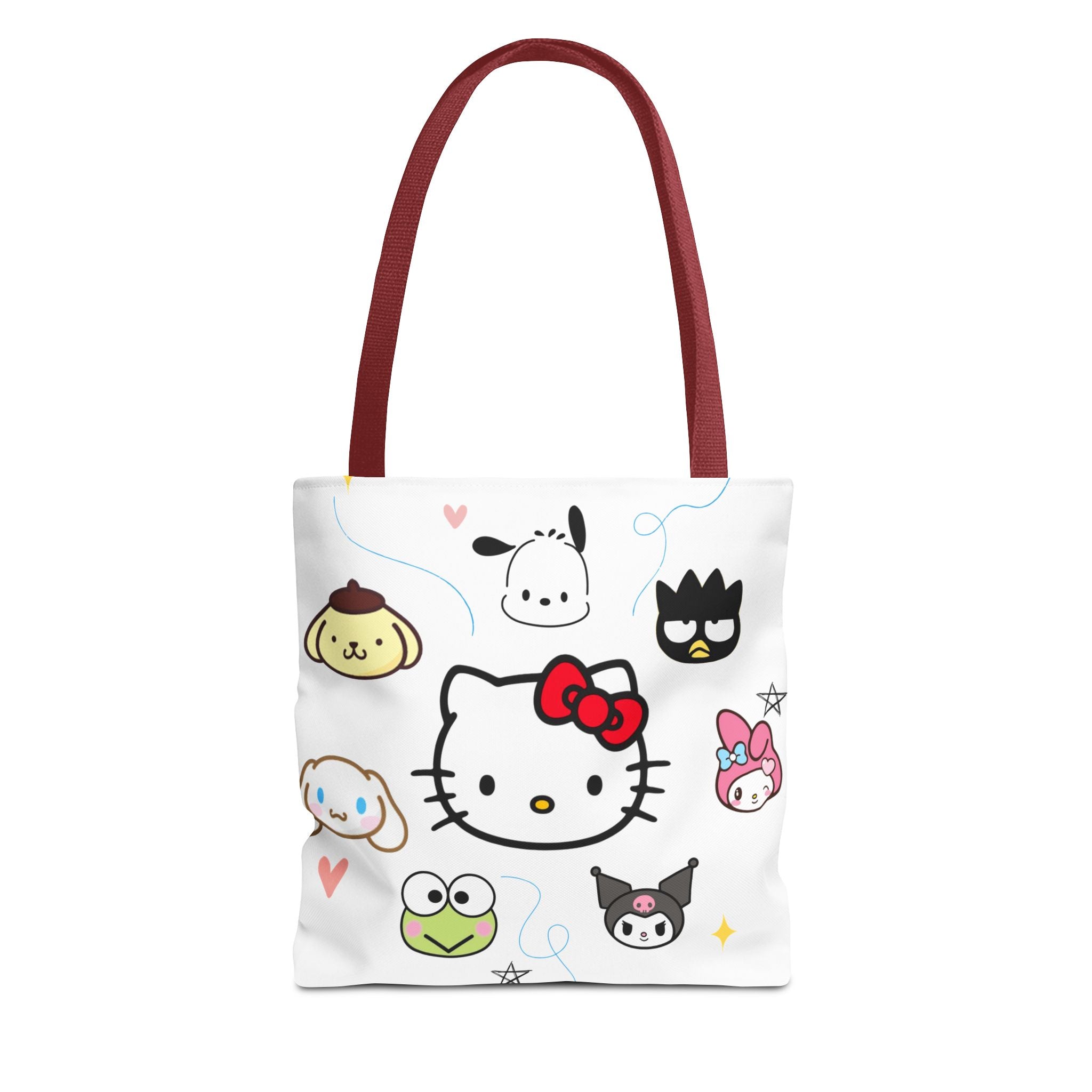 Hello Kitty Character Collage Tote Bag — Cute Sanrio AOP Shopper