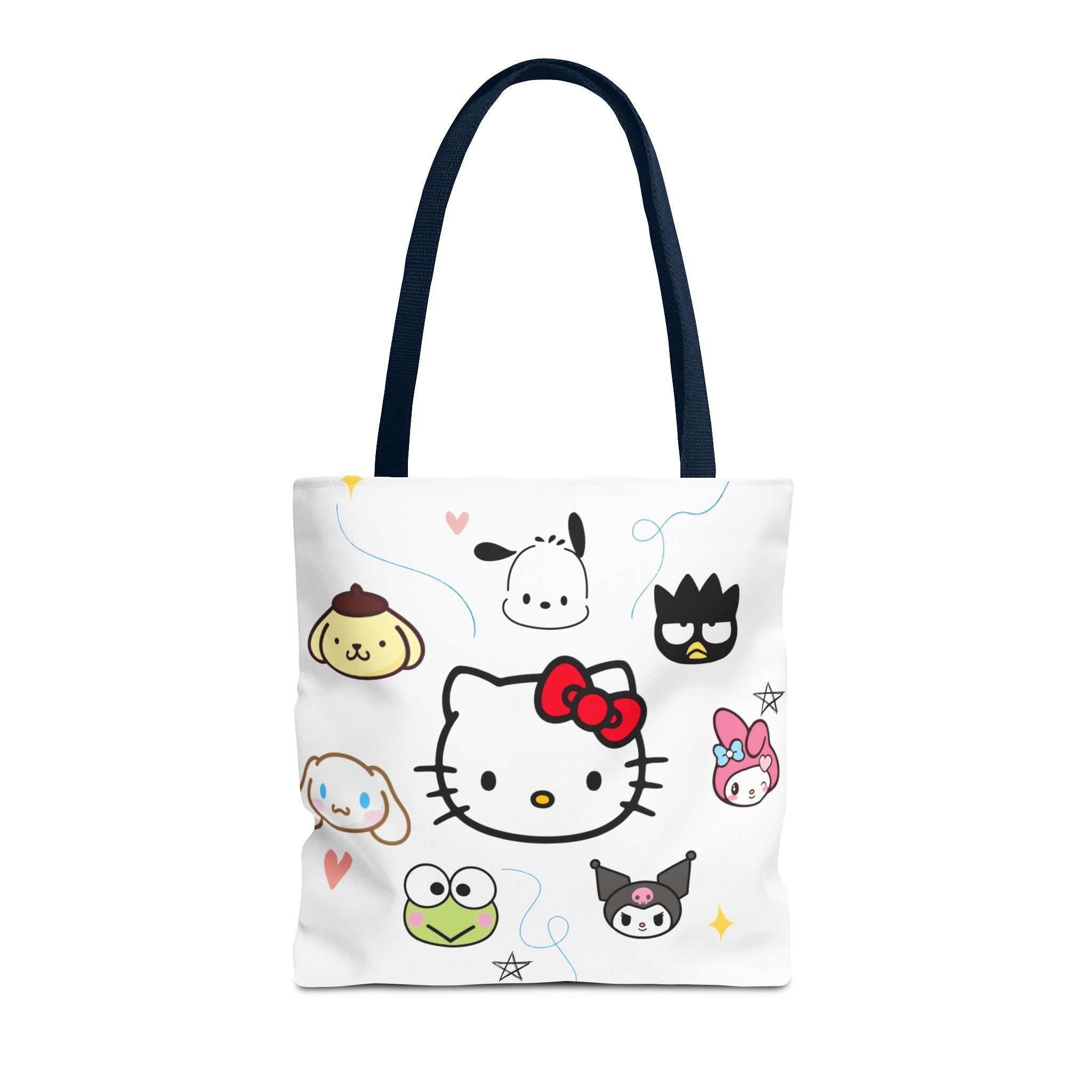 Hello Kitty Character Collage Tote Bag — Cute Sanrio AOP Shopper