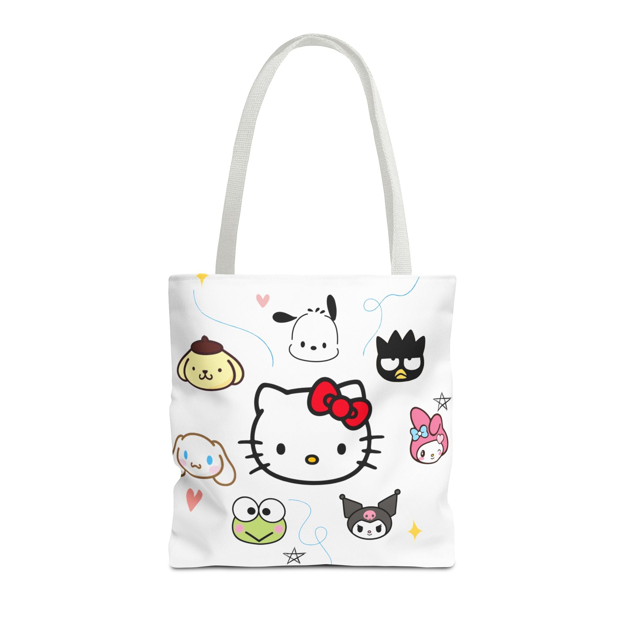 Hello Kitty Character Collage Tote Bag — Cute Sanrio AOP Shopper