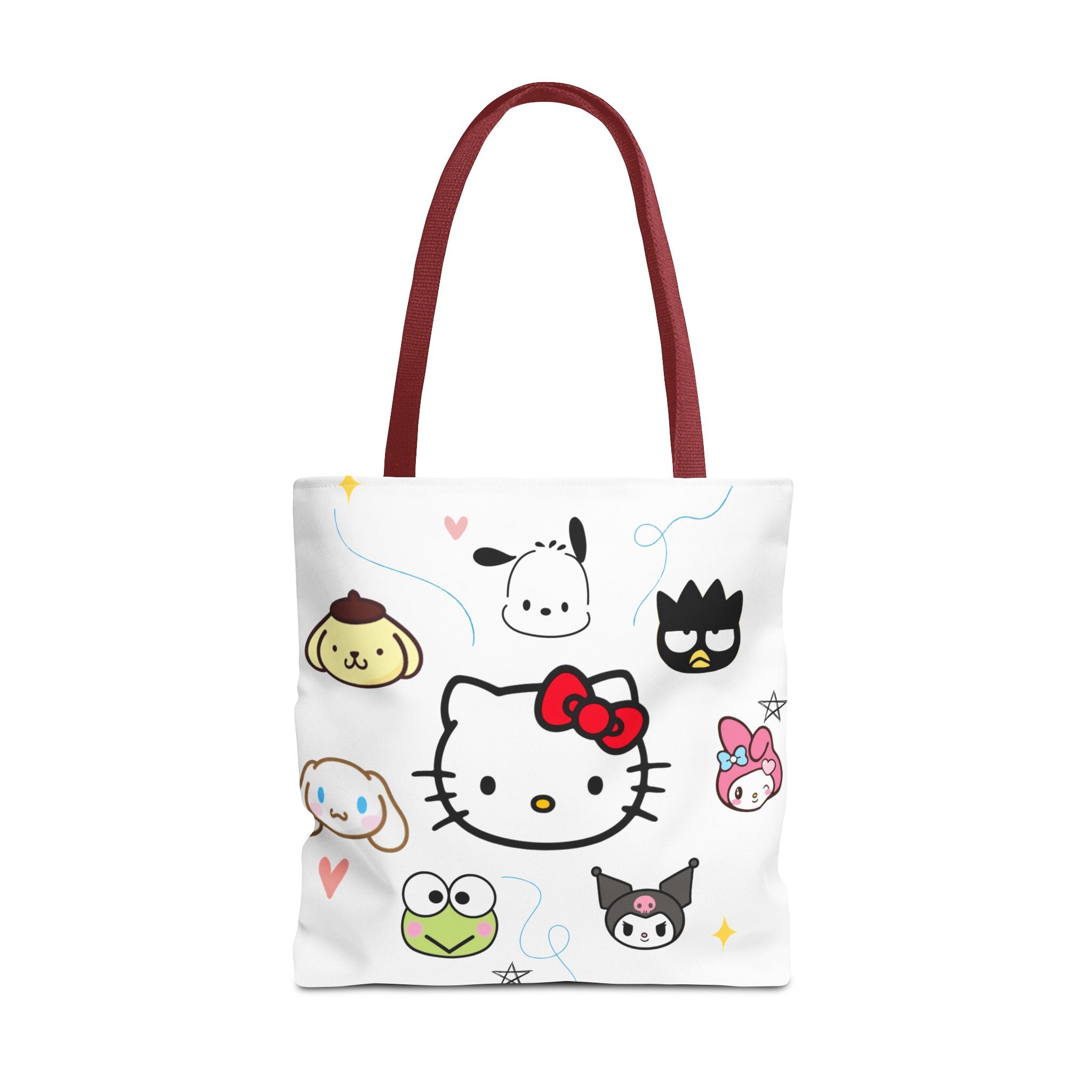 Hello Kitty Character Collage Tote Bag — Cute Sanrio AOP Shopper