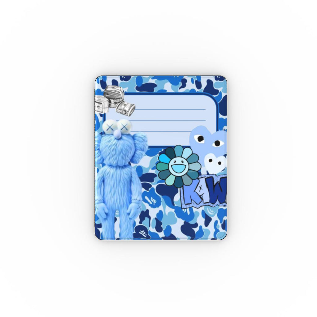 Blue composition iPad case
