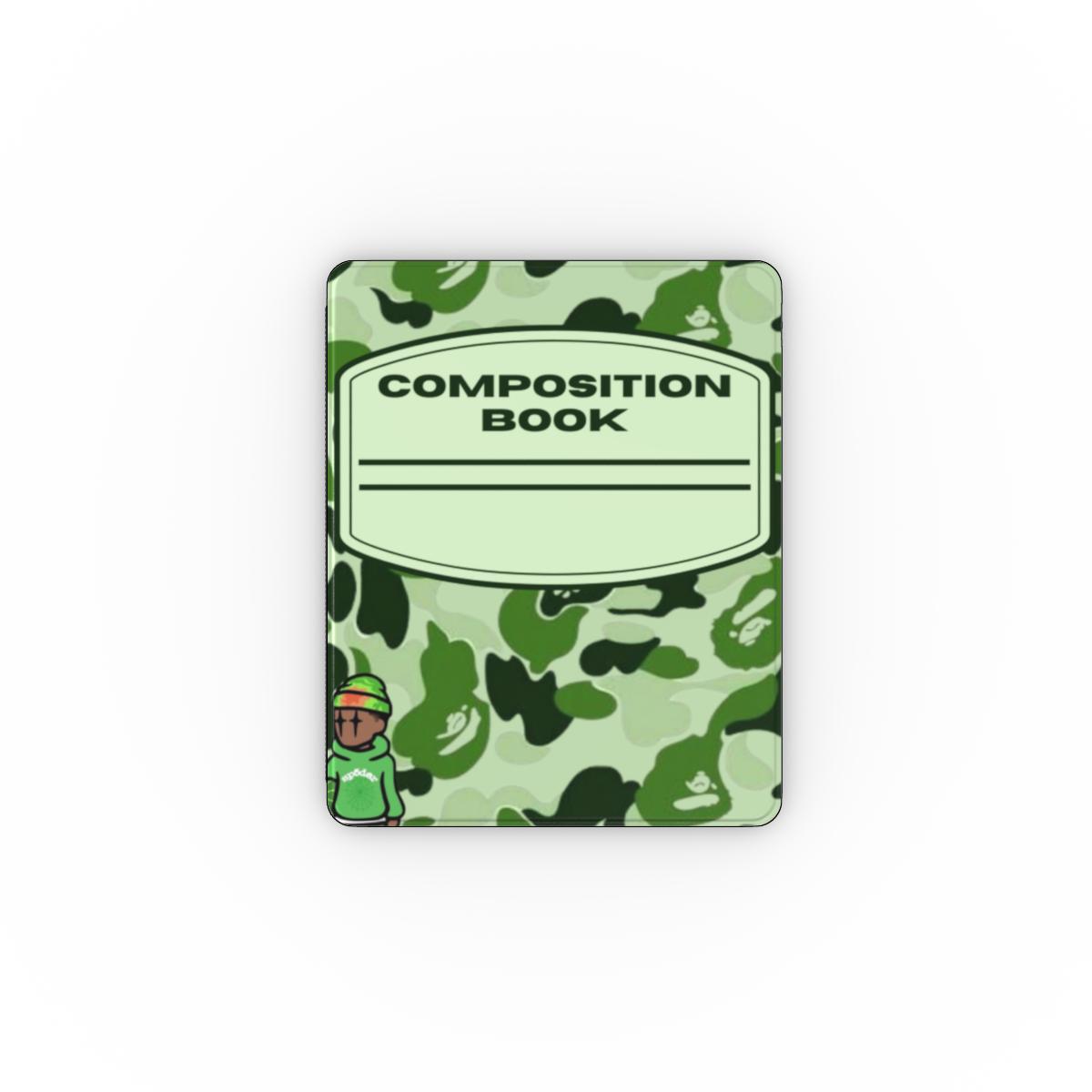 Green composition iPad case