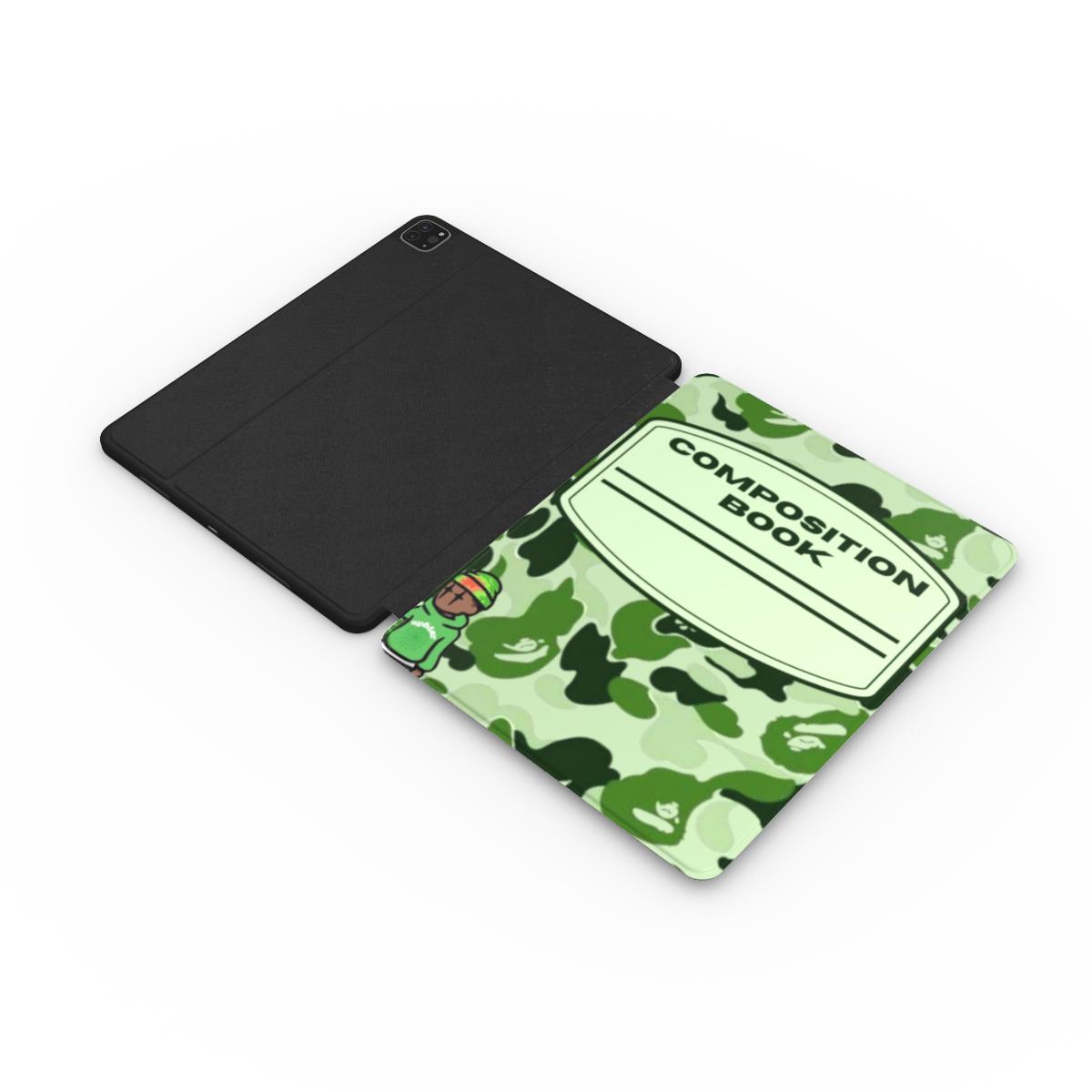 Green composition iPad case